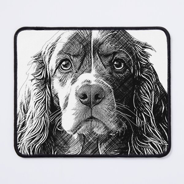 Item preview, Cute cocker spaniel, ink art designed and sold by Marcu Ioachim.