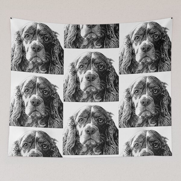 Item preview, Cute cocker spaniel, ink art designed and sold by Marcu Ioachim.