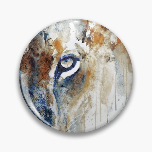 Item preview, Lioness Focus – Half Face Watercolor designed and sold by caracatita75.