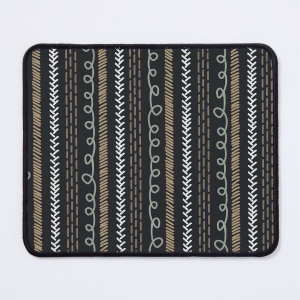 Item preview, Copy of Textured Doodle Stripes - Swirl Dash Herringbone - Dark Earth designed and sold by GenAumonier.