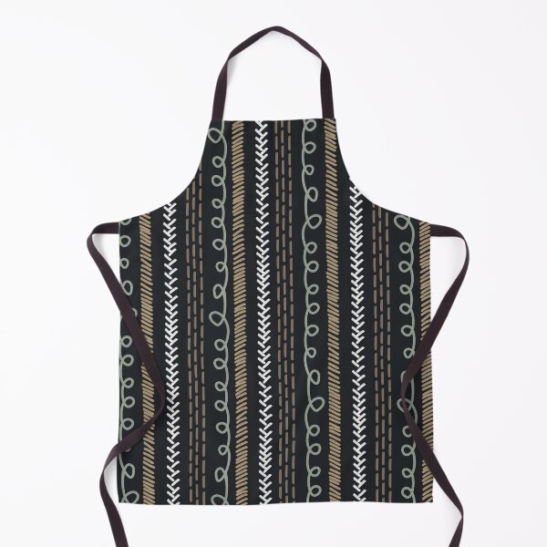 Item preview, Copy of Textured Doodle Stripes - Swirl Dash Herringbone - Dark Earth designed and sold by GenAumonier.