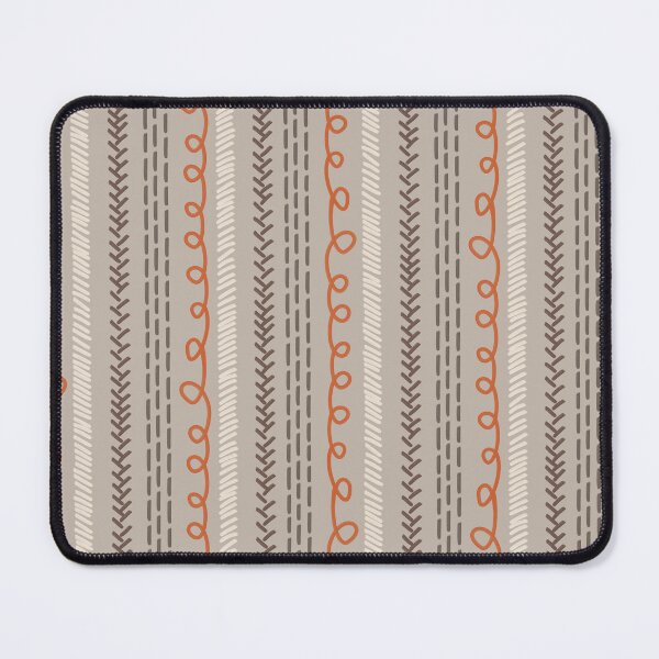 Item preview, Copy of Textured Doodle Stripes - Swirl Dash Herringbone - Red Earth designed and sold by GenAumonier.