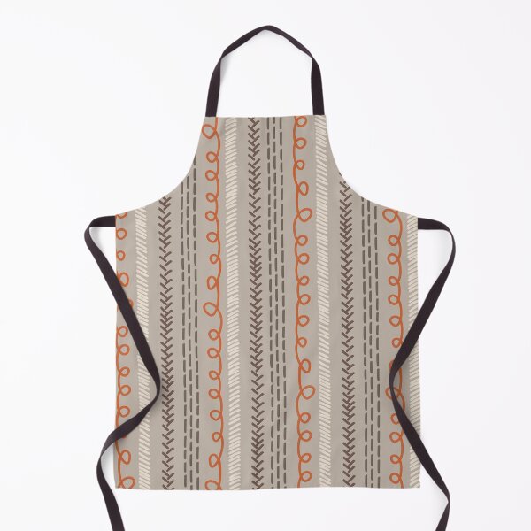 Item preview, Copy of Textured Doodle Stripes - Swirl Dash Herringbone - Red Earth designed and sold by GenAumonier.