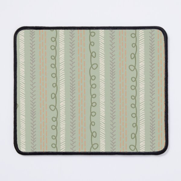 Item preview, Copy of Textured Doodle Stripes - Swirl Dash Herringbone  - Soft Sage Green designed and sold by GenAumonier.
