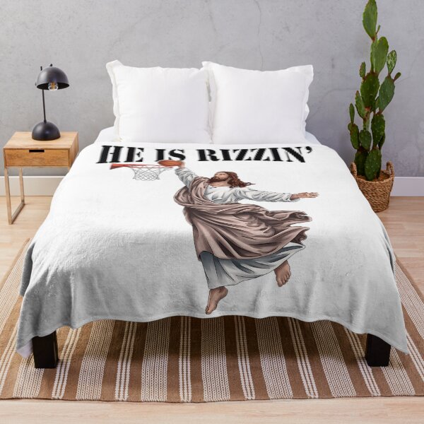 Item preview, He Is Rizzin Jesus Basketball Christian Easter Jesus Funny designed and sold by Mimoun9.