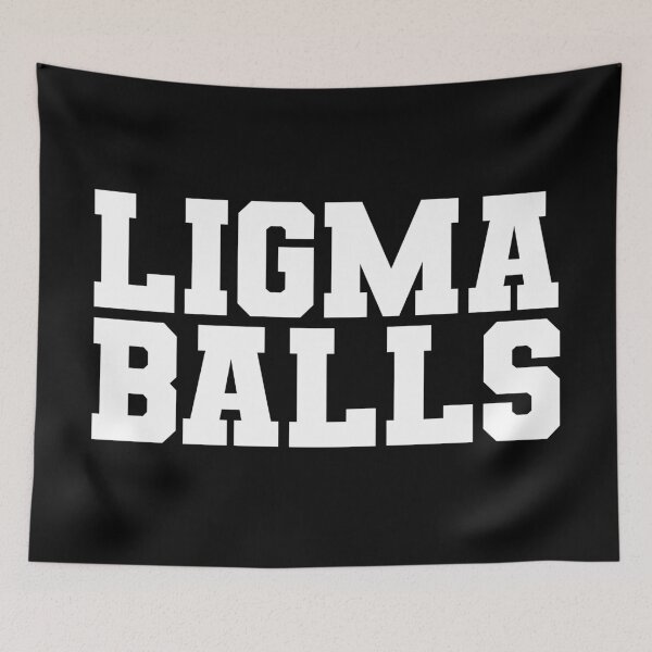 Item preview, Ligma Balls in White Big and Bold designed and sold by Memes N Lore .