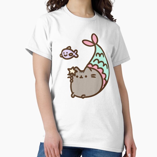 Item preview, Pusheen the Magical Mermaid designed and sold by moroingo.