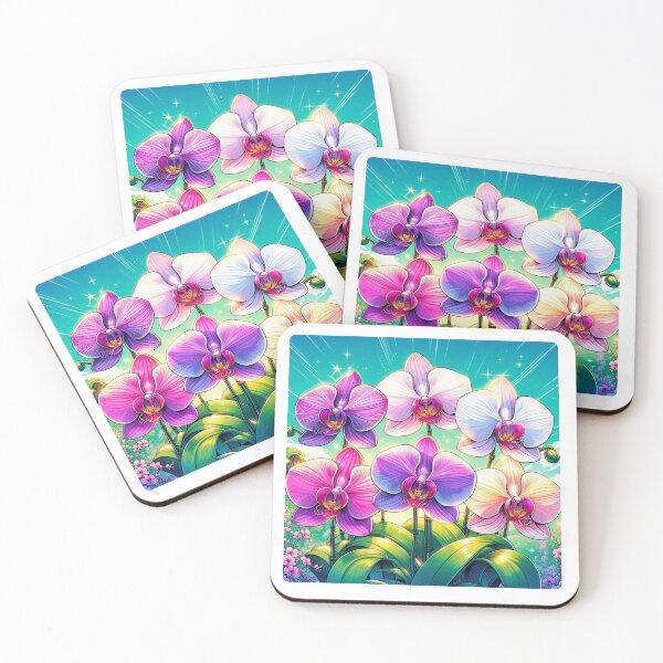 Item preview, Vibrant Comic Style Orchid Flower Illustration – Bold AI Art for Clothing & Accessories, Perfect for Nature Lovers designed and sold by knalpot-design.
