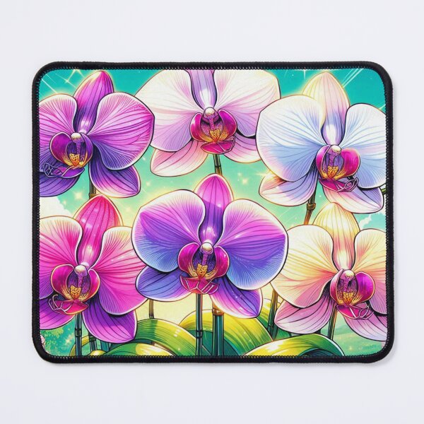Item preview, Vibrant Comic Style Orchid Flower Illustration – Bold AI Art for Clothing & Accessories, Perfect for Nature Lovers designed and sold by knalpot-design.