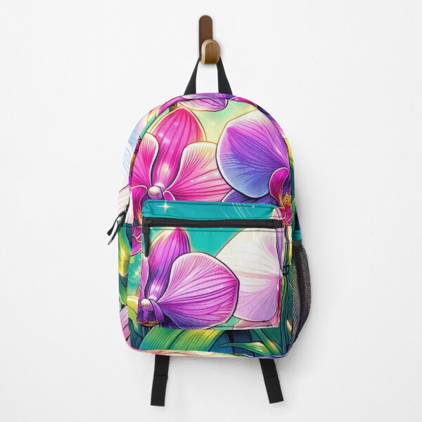 Item preview, Vibrant Comic Style Orchid Flower Illustration – Bold AI Art for Clothing & Accessories, Perfect for Nature Lovers designed and sold by knalpot-design.