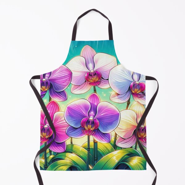 Item preview, Vibrant Comic Style Orchid Flower Illustration – Bold AI Art for Clothing & Accessories, Perfect for Nature Lovers designed and sold by knalpot-design.