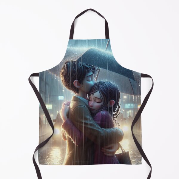 Item preview, Romantic Couple Hugging in the Rainstorm designed and sold by choder61.