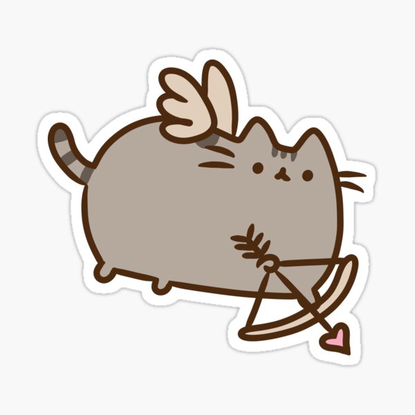 Item preview, Pusheen the Cupid – Spreading Love One Arrow at a Time designed and sold by moroingo.