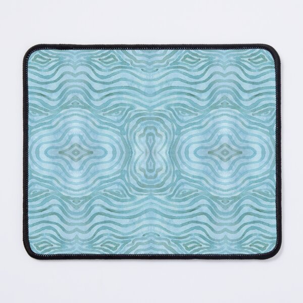 Item preview, Peaceful Ripple Waves - Aquamarine and Teal Blue Lines designed and sold by GenAumonier.