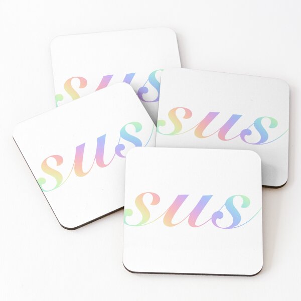 Item preview, sus in neon rainbow designed and sold by Memes N Lore .