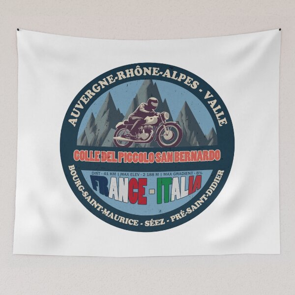 Item preview, Little St Bernard Pass Vintage Badge Colle del Piccolo San Bernardo, France Italia designed and sold by Wanderful-roads.