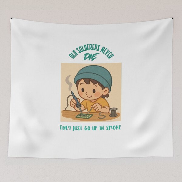 Item preview, Old Solderers Never Die designed and sold by LoveliesbyLaury.