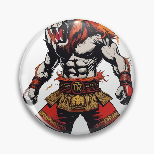 Item preview, Fierce Lion Boxer - Muay Thai Art designed and sold by rich4Design.