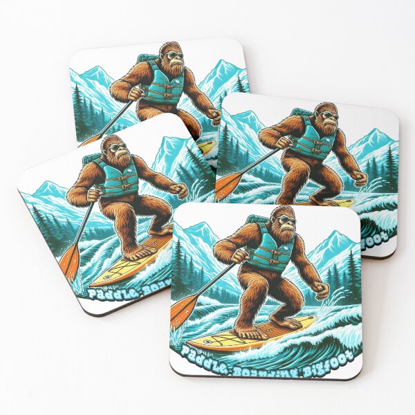 Item preview, Paddle Boarding Bigfoot designed and sold by NativeGraffix.