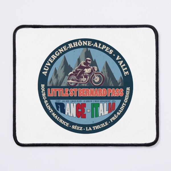 Item preview, Little St Bernard Pass Vintage Badge, France Italia designed and sold by Wanderful-roads.