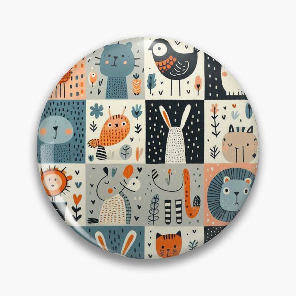 Item preview, Let wildlife roam free on seamless, hand-drawn landscapes designed and sold by Vanich-Panich.