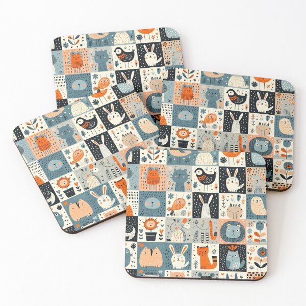 Item preview, Let wildlife roam free on seamless, hand-drawn landscapes designed and sold by Vanich-Panich.