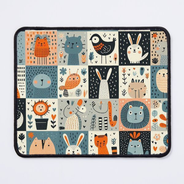 Item preview, Let wildlife roam free on seamless, hand-drawn landscapes designed and sold by Vanich-Panich.