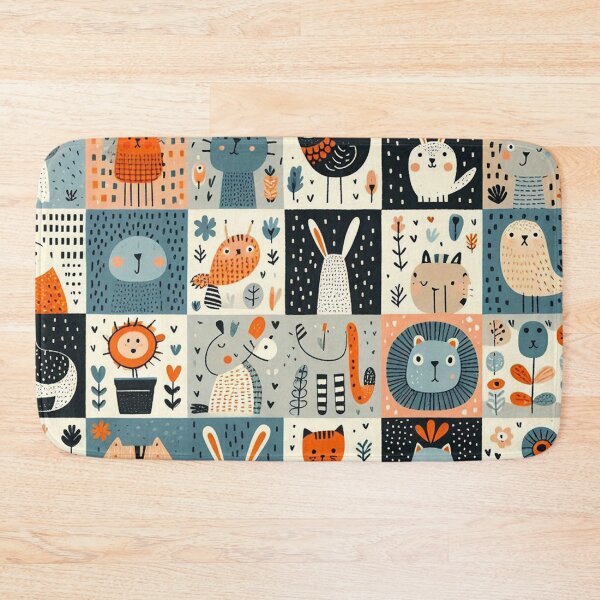 Item preview, Let wildlife roam free on seamless, hand-drawn landscapes designed and sold by Vanich-Panich.