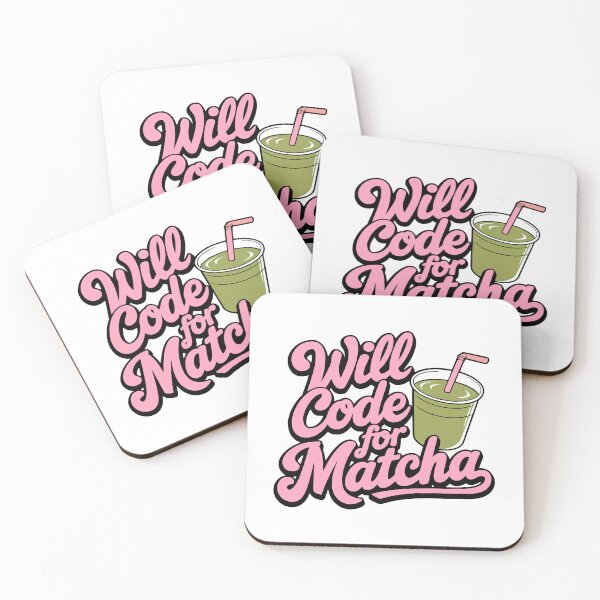 Item preview, Will Code For Matcha! Pink Matcha Coding designed and sold by PMCreative.