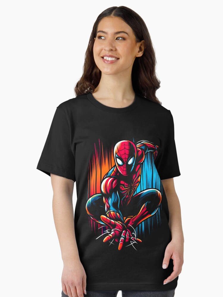Thumbnail 2 of 7, Essential T-Shirt, Artistic Spiderman Design designed and sold by aidenowcxri.