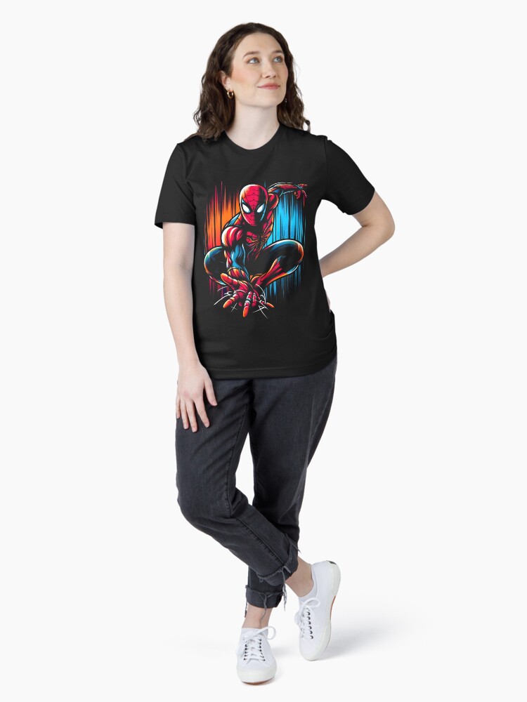 Thumbnail 4 of 7, Essential T-Shirt, Artistic Spiderman Design designed and sold by aidenowcxri.