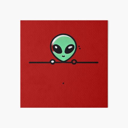 Item preview, Funny Peaking Alien Art designed and sold by Planetporridge.