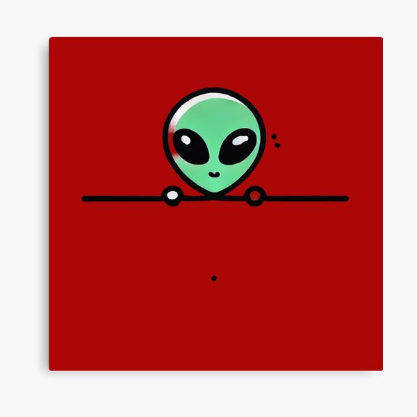 Item preview, Funny Peaking Alien Art designed and sold by Planetporridge.