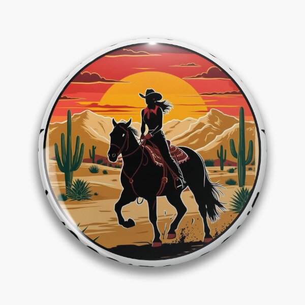 Item preview, Spurs On, Worries Gone - Cowgirl Desert Sunset designed and sold by Stolor.