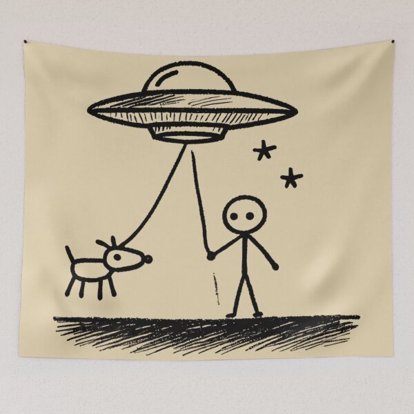 Item preview, Ufo Abduction with Dog designed and sold by Planetporridge.