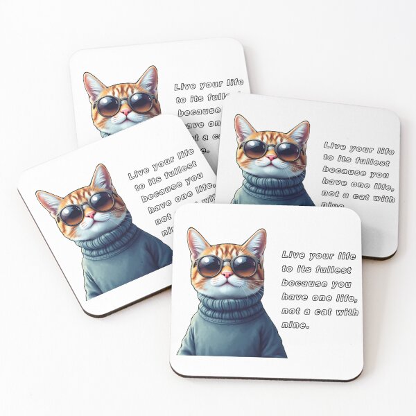 Item preview, Live your life to its fullest because you have one life not a cat with nine. designed and sold by ToeyThrive.