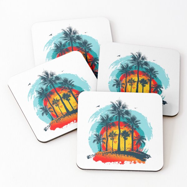 Item preview, Malibu California Retro Sunset – Beach Vibes Coastal Design designed and sold by Colorful-Garden.