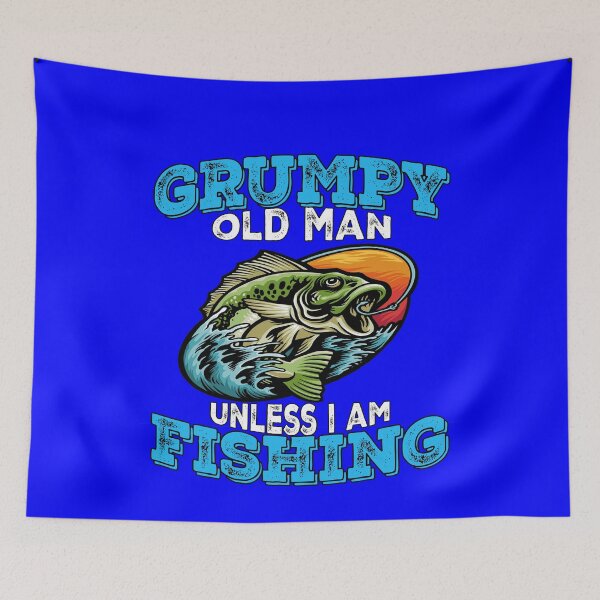 Item preview, Funny Fishing Fanatic Fishermen Grumpy Old Man Unless I Am Fishing designed and sold by fantasticdesign.