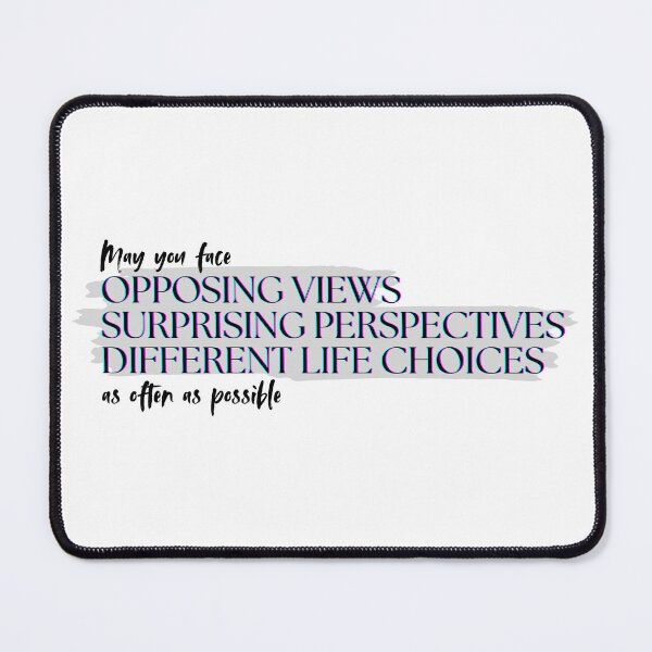 Item preview, Growth Mindset Wall Art | Opposing Views Quote | Open-Minded Gift designed and sold by TextMuse.
