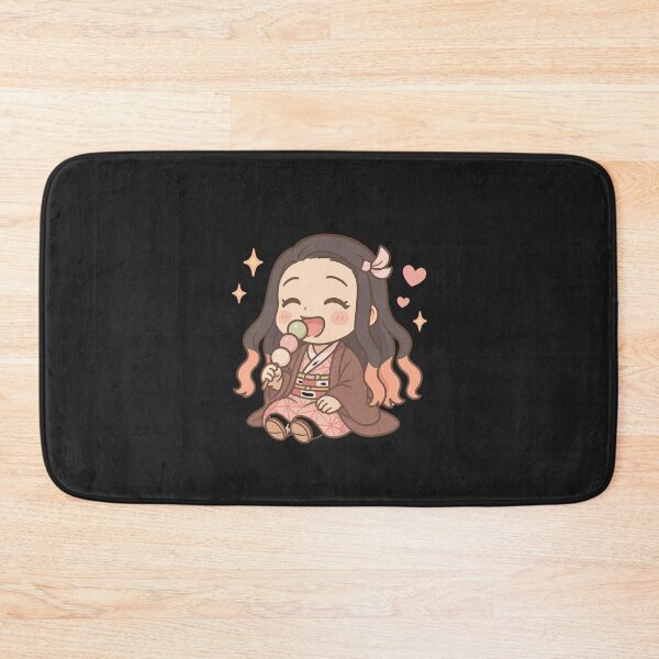 Item preview, Nezuko Snack Time – Cute Chibi Nezuko Eating Dango designed and sold by ColorSplash123.