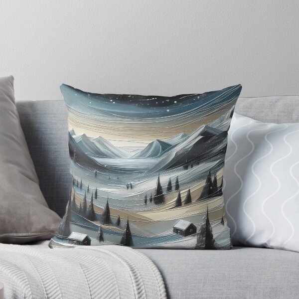 Item preview, Magical Winter Landscape - Acrylic Art designed and sold by Visual Nomad Club.