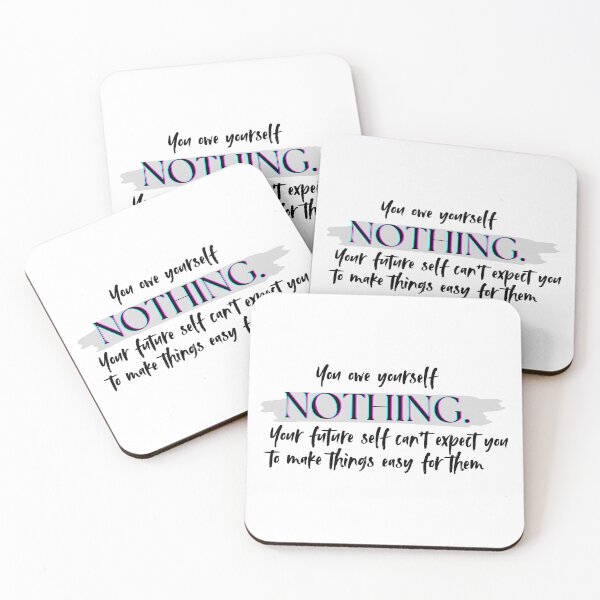 Item preview, Self Freedom Wall Art | You Owe Yourself Nothing | Anti-Hustle Gift designed and sold by TextMuse.