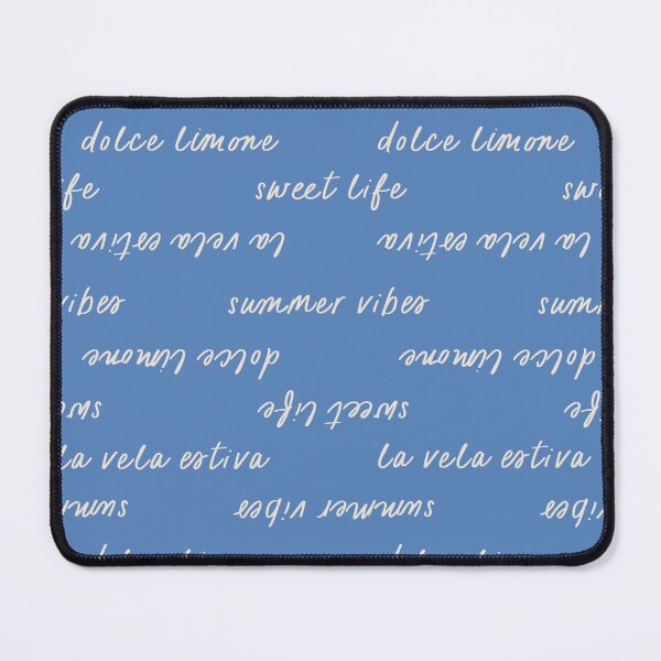 Item preview, Sweet Life Typography Pattern Summer Italian Blue Vibes designed and sold by Aysa Designs.