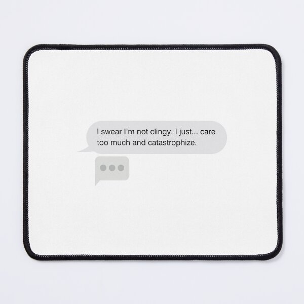 Item preview, iPhone text bubble message style - Overthinking, Worry, Stress and Anxiety designed and sold by mimiscreativity.