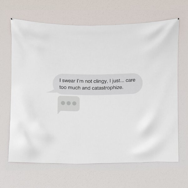 Item preview, iPhone text bubble message style - Overthinking, Worry, Stress and Anxiety designed and sold by mimiscreativity.