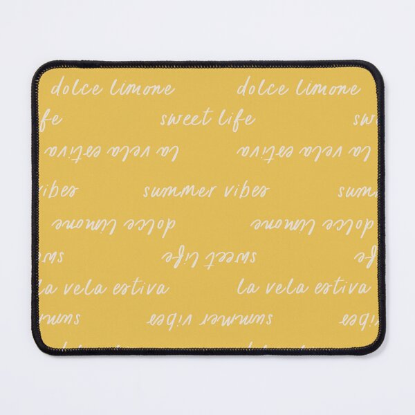 Item preview, Sweet Life Typography Pattern Summer Italian Yellow Vibes designed and sold by Aysa Designs.