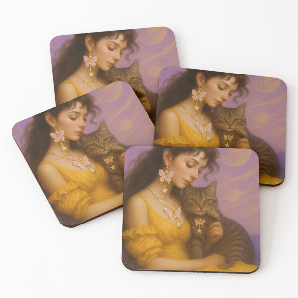 Item preview, Rococo Titan Companions: Butterfly Earrings and the Cat’s Gaze designed and sold by DeenaDee.