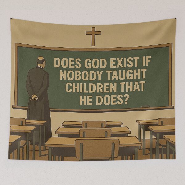 Item preview, Does God Exist If Nobody Taught Children That He Does? designed and sold by LOGOSINTERIUM.