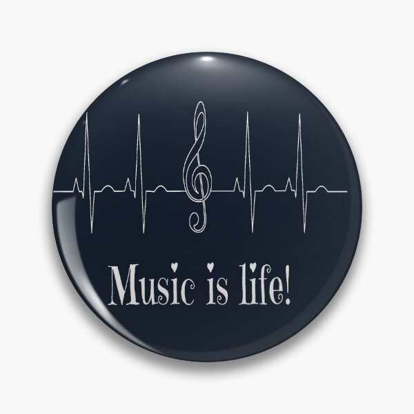 Item preview, Music is life - heartbeat designed and sold by LiskoDesign.