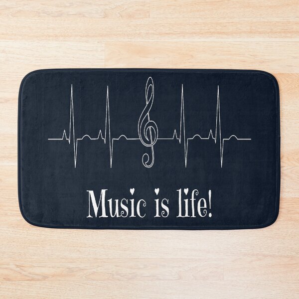 Item preview, Music is life - heartbeat designed and sold by LiskoDesign.